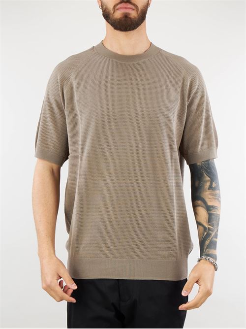 Sweater in extra fine cotton with openwork Paolo Pecora PAOLO PECORA |  | A040F3002382